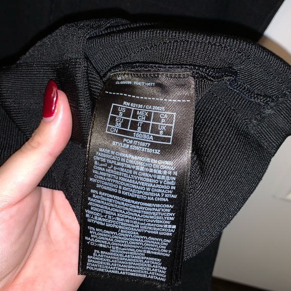 Marciano Black Bandage Dress Gold Buckle Straps - Picture 7 of 9